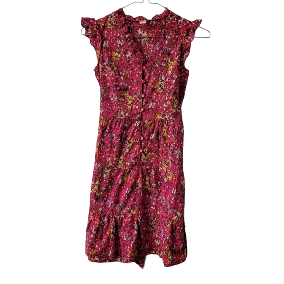 Chillipop Girls Pretty Floral Dress Size 14/16 - Picture 1 of 12